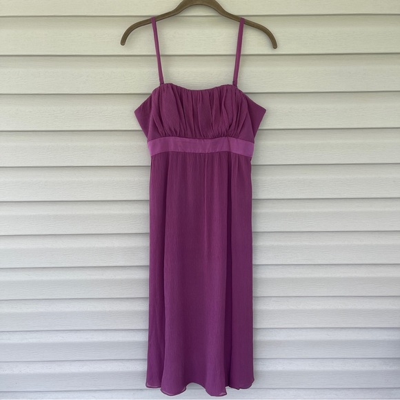 Ted Baker London Silk Crepe Flowy Elegant Formal Dress Size 2 - Picture 2 of 14